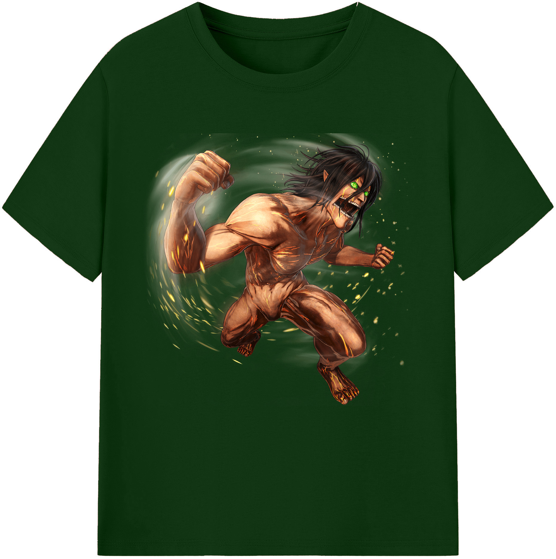 （画像用） 進撃の巨人 Attack on Titan 綿100％半袖Tシャツ（フロントプリント）